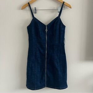 Wild Honey | NWT Denim Zip Detail Mini Dress